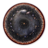 Universe keramische schedel knop (Voorkant)