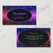 Universe kleurige galaxy Glitter Stars Night Sky Visitekaartje (Voorkant / Achterkant)