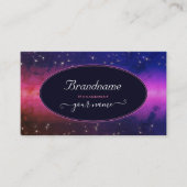 Universe kleurige galaxy Glitter Stars Night Sky Visitekaartje (Voorkant)