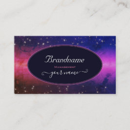 Universe kleurige galaxy Glitter Stars Night Sky Visitekaartje