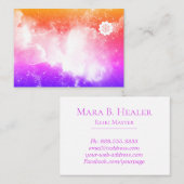 *~* Universe lavender Pink Peach Galaxy Nebula Visitekaartje (Voorkant / Achterkant)