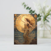 Universe Meisje Fantasy Art Briefkaart (Staand voorkant)