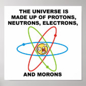 Universe Morons Funny Poster (Voorkant)