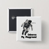 Universe My Playground Pin Button voor avonturiers (Voorkant /achterkant)