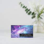 *~* Universe Nebula Cosmos Galaxy Stars Visitekaartje (Staand voorkant)