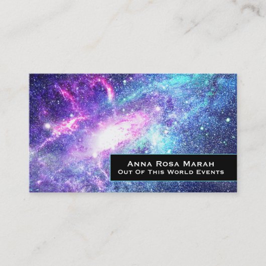 *~* Universe Nebula Cosmos Galaxy Stars Visitekaartje (Voorkant)