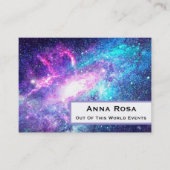 ** Universe Nebula Galaxy Cosmic Space Visitekaartje (Voorkant)