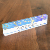 ** Universe Nebula Gold Folie AP3 Naambordje (Zijkant)