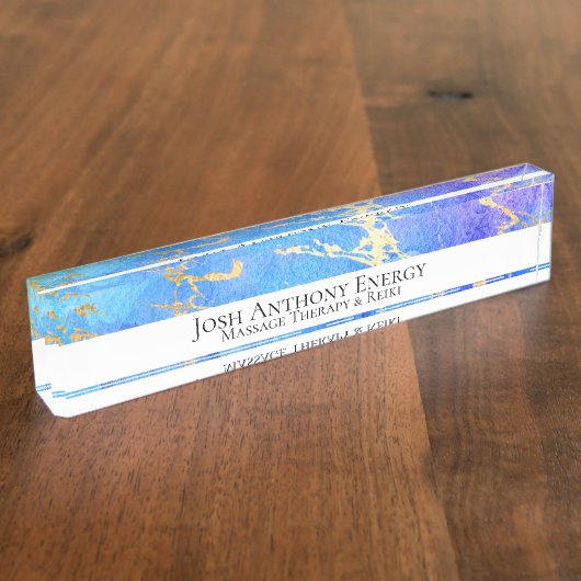 ** Universe Nebula Gold Folie AP3 Naambordje (Zijkant)