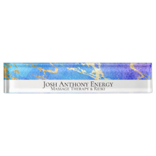 ** Universe Nebula Gold Folie AP3 Naambordje
