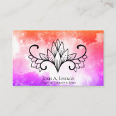 *~* Universe Nebula Lotus Galax Roze Paars Visitekaartje (Voorkant)