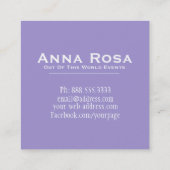 *~* Universe Nebula Stars. Galaxy Cosmos Vierkante Visitekaartje (Achterkant)