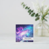 *~* Universe Nebula Stars. Galaxy Cosmos Vierkante Visitekaartje (Staand voorkant)