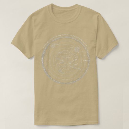 Universe Orbit Space Sky Map Cool Astronom T-shirt (Design voorkant)