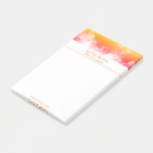 *~* Universe Peach Gold Oranje Pink Galaxy Nebula Post-it® Notes (Schuin)