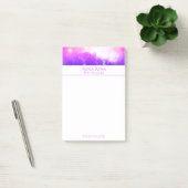 *~* Universe Peach Lavender and Pink Galaxy Nebula Post-it® Notes (Kantoor)