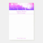 *~* Universe Peach Lavender and Pink Galaxy Nebula Post-it® Notes (Voorkant)