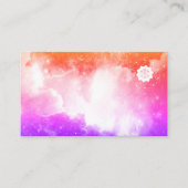 *~* Universe Peach Lavender and Pink Galaxy Nebula Visitekaartje (Voorkant)