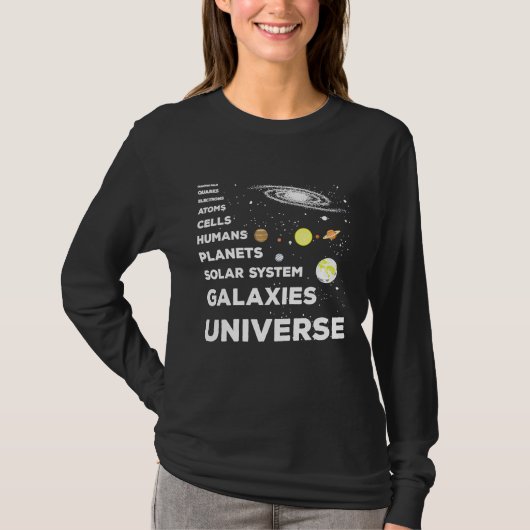 Universe Physicist Quantum Mechanics Quantum Astro T-shirt (Voorkant)