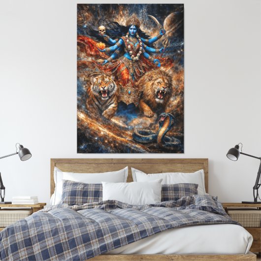 Universe Powers of Kali Goddess Canvas Afdruk (Insitu (Slaapkamer))