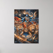 Universe Powers of Kali Goddess Canvas Afdruk (Voorkant)