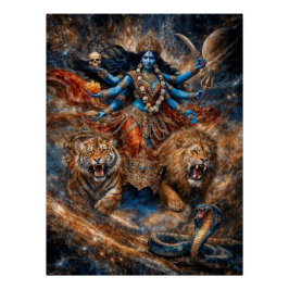 Universe Powers of Kali Goddess Perfect Poster