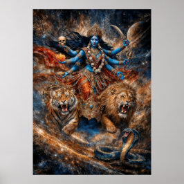 Universe Powers of Kali Goddess Poster