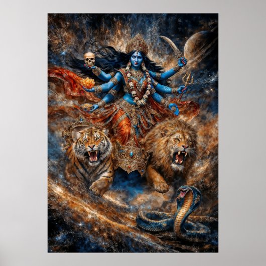 Universe Powers of Kali Goddess Poster (Voorkant)