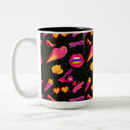 UNIVERSE ROZE TWEEKLEURIGE KOFFIEMOK