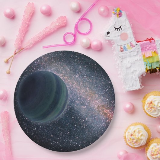 Universe ruimtevaartthematuin essentieel papieren bordje (Feest)