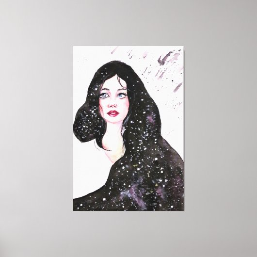Universe schilderdoek voor vrouwen canvas afdruk (Voorkant)