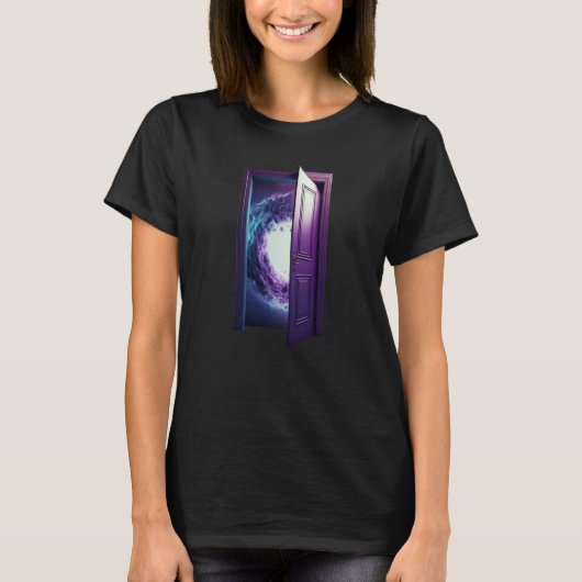 Universe Space Door 1 T-shirt (Voorkant)