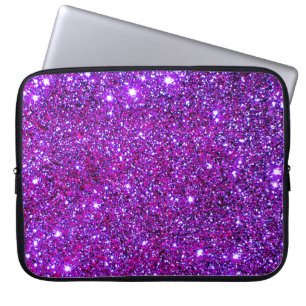 Universe sterren Paars Glitter Sparkly Laptop Hoes