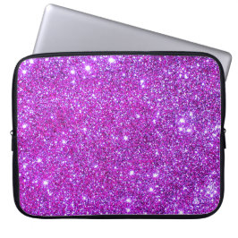 Universe sterren Roze glitter Sparkles Hoesje 1 Laptop Sleeve