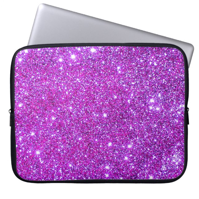 Universe sterren Roze glitter Sparkles Hoesje 1 Laptop Sleeve (Voorkant)