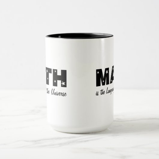 Universe taal van de wiskunde mok (Midden)