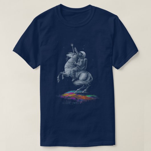 Universe unicorn Space Tra T-shirt (Design voorkant)