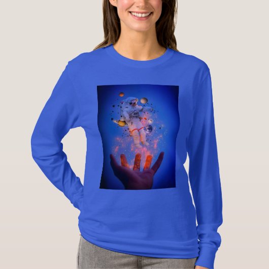 Universe Vrouwen Kerstfeest T-shirt (Voorkant)