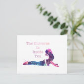 Universe Yoga Pose reeks Briefkaart (Staand voorkant)