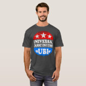 Universeel basisinkomen Burgers onderscheiden rech T-shirt (Voorkant volledig)