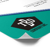 Universeel certificaat ter nagedachtenis van werkn poster (Hoek)