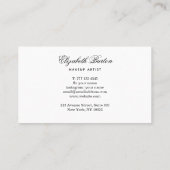 Universeel modern visitekaartje in trendy kleur. (Achterkant)