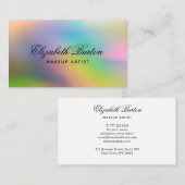 Universeel modern visitekaartje in trendy kleur. (Voorkant / Achterkant)