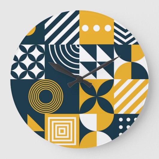 Universeel patroon: behang, textiel, Web. Grote Klok (Voorkant)