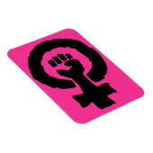 Universeel symbool Solidariteitshand Hot Pink Magneet (Rechterzijde)