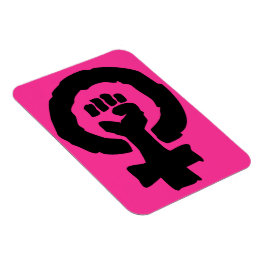Universeel symbool Solidariteitshand Hot Pink Magneet