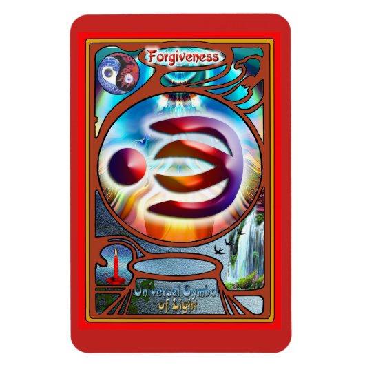 Universeel symbool voor vergeving magneet (Verticaal)