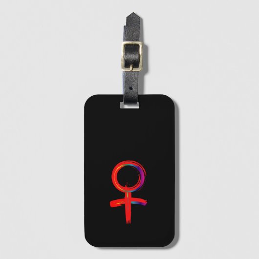 Universeel symbool voor Vrouwen Bagagelabel (Voorkant (verticaal))