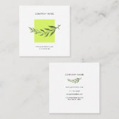 Universeel visitekaartje met botanische bloem. (Voorkant / Achterkant)