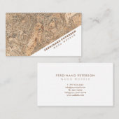 Universeel visitekaartje met houtextuur. (Voorkant / Achterkant)